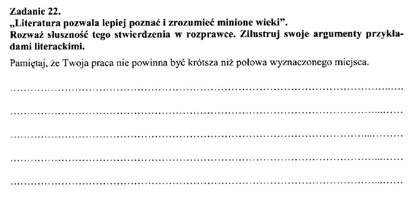 24 kwietnia część humanistyczna (język polski) egzaminu ...