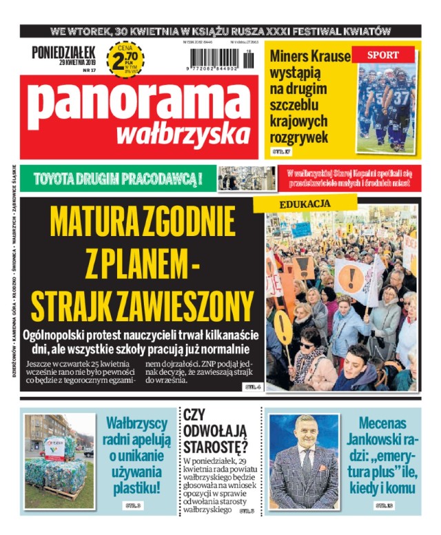 Panorama Wałbrzyska wydanie z 29 kwietnia 2019 r.