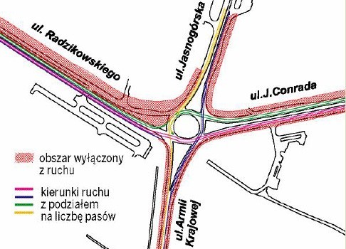 Organizacja ruchu obowiązująca do 22 maja 2010 roku