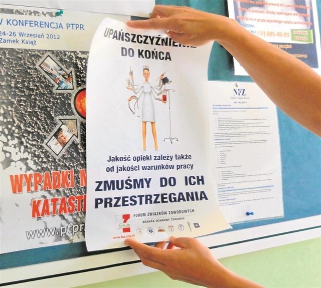 W szpitalach znajdą się plakaty mówiące o proteście