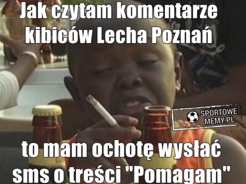 Lech Poznań - Legia Warszawa MEMY. Dramat w Poznaniu, feta w...