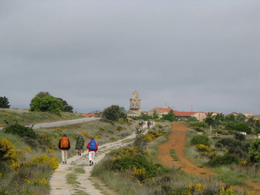 Camino, droga francuska, kilkanaście kilometrów za Astorgą