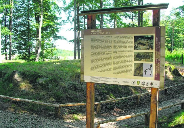 Między grobami są wytyczone ścieżki, a szczegóły poznamy z tablic informacyjnych