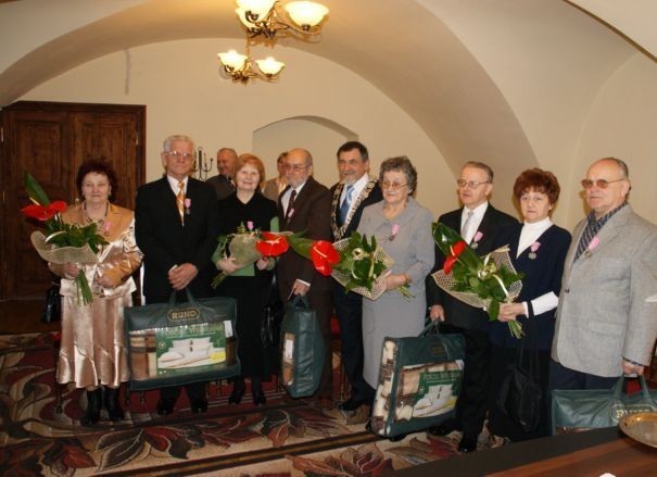 Pary z Żywca obchodzące Złote Gody.