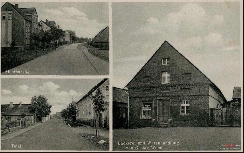 Biechów - Albertstrasse na początku XX wieku