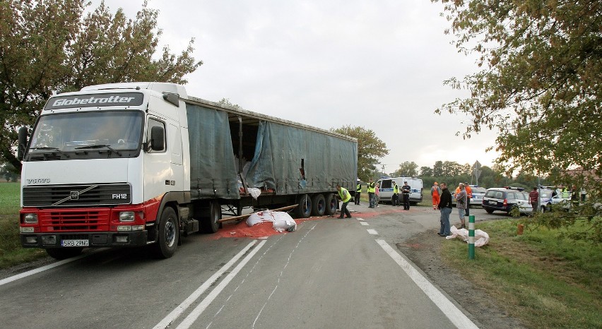 Kobierzyce: Trzynastu rannych w wypadku autobusu