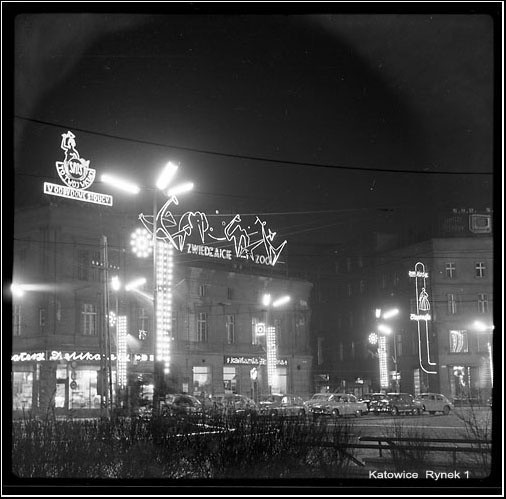 Katowice: Jedna neonowa noc z 1962 roku! [ZDJĘCIA ARCHIWALNE]