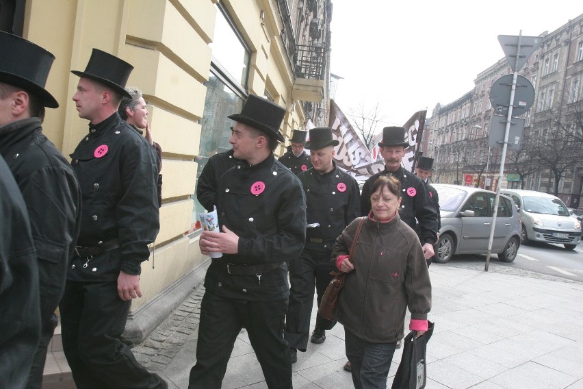 Protest kominiarzy w Katowicach