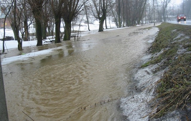 Na razie przybierają tylko małe potoki. Duże rzeki wciąż przykrywa warstwa kry, która zaczyna spływać z nurtem