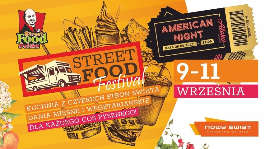 Street Food Festival  na parkingu Galerii Nowy Świat. Będą potrawy kuchni hiszpańskiej, amerykańskiej, meksykańskiej, azjatyckiej i polskiej