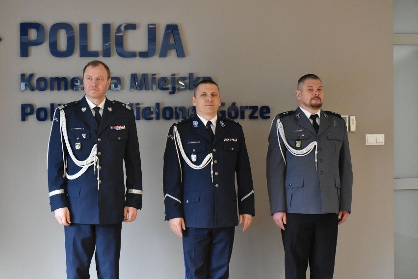 Zielonogórscy policjanci uroczyście powitali nowego...