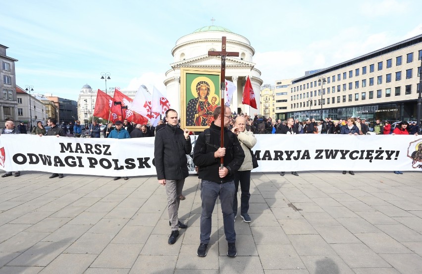 Marsz Różańcowy, Warszawa. Przepraszali Matkę Boską za profanacje (ZDJĘCIA)