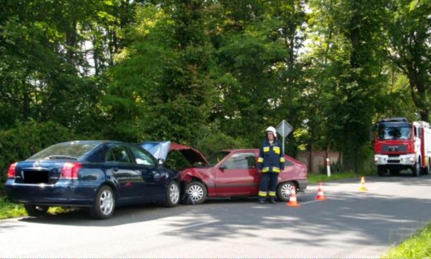 Wypadek pod Wolsztynem (foto)