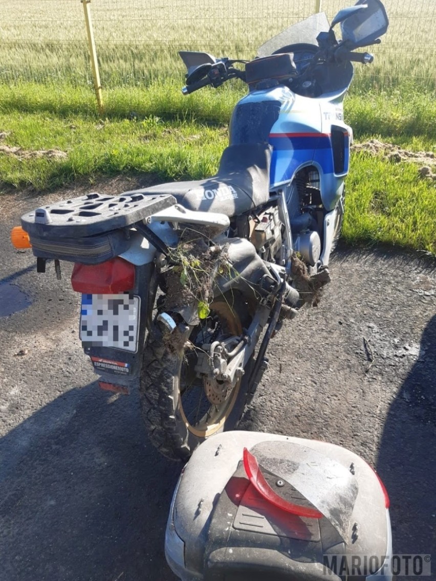 Wypadek motocykla w Iławie pod Nysą. Zginęła jedna osoba, druga jest w ciężkim stanie
