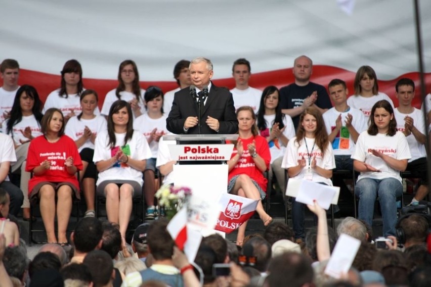 Wrocław: Jarosław Kaczyński przyjechał z kampanią (ZDJĘCIA)