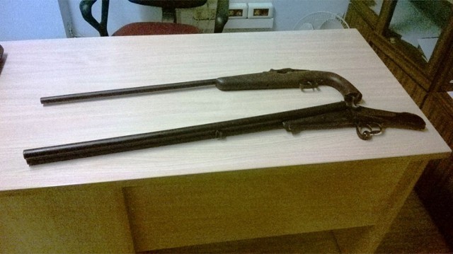 Nielegalna broń - tak wyglądała ta znaleziona w Olszanach