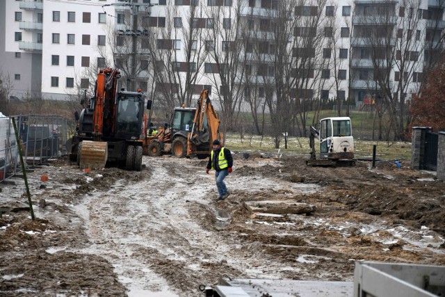 Budowa ulicy Nowy Świat w Piotrkowie