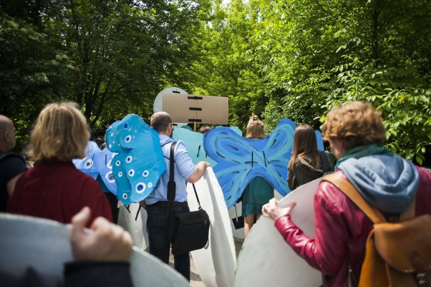 Protest ekologów przeciwko zabudowie Zakrzówka [ZDJĘCIA]