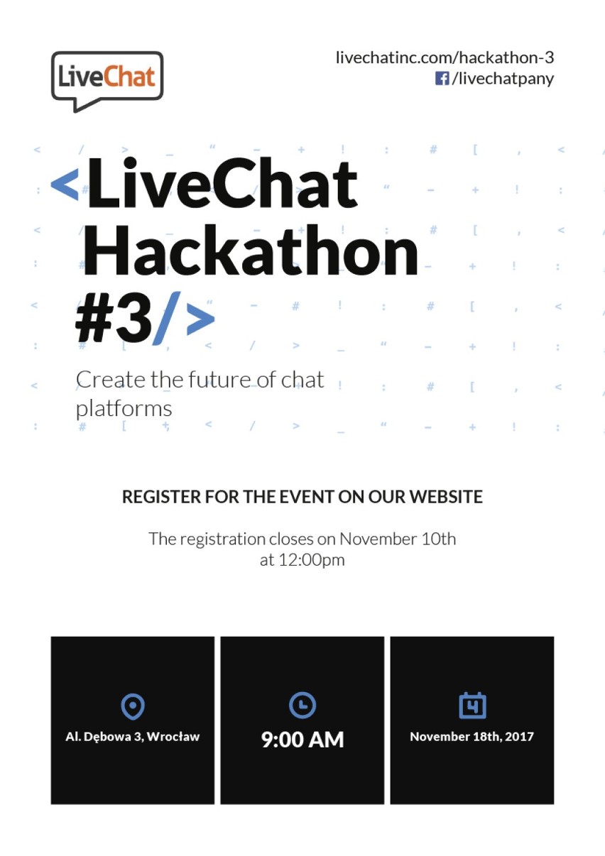 LiveChat Hackathon #3. Kreuj z nami przyszłość