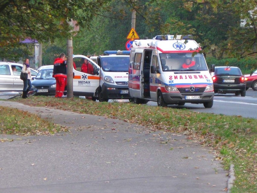 Rowerzysta ranny w wypadku na Limanowskiego [ZDJĘCIA]