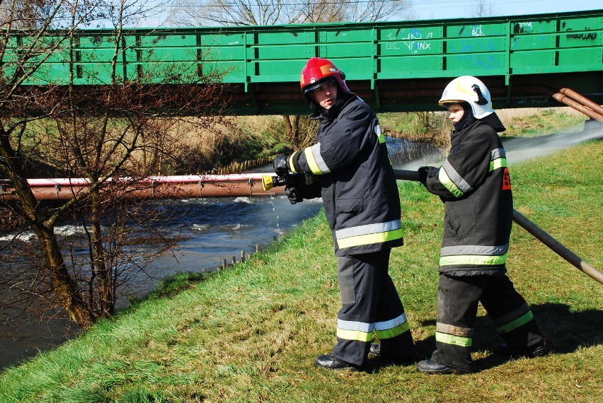 Ćwiczenia strażaków z Nowej Wsi Lęborskiej