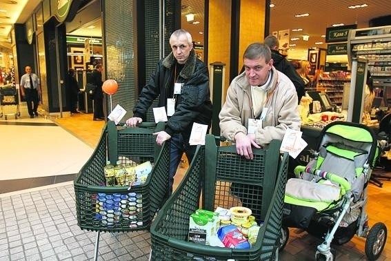 W Rybniku na żywność czekali Jan Kranc i Janusz Piekar