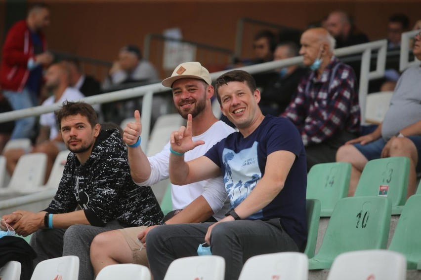 17.07.2020. Kibice na meczu Zagłębie Sosnowiec - Stal...