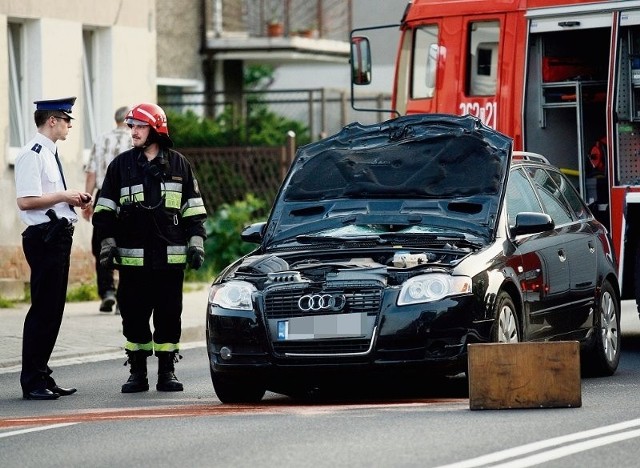 Kierowca audi jechał ponad 100 km/h i nawet nie hamował