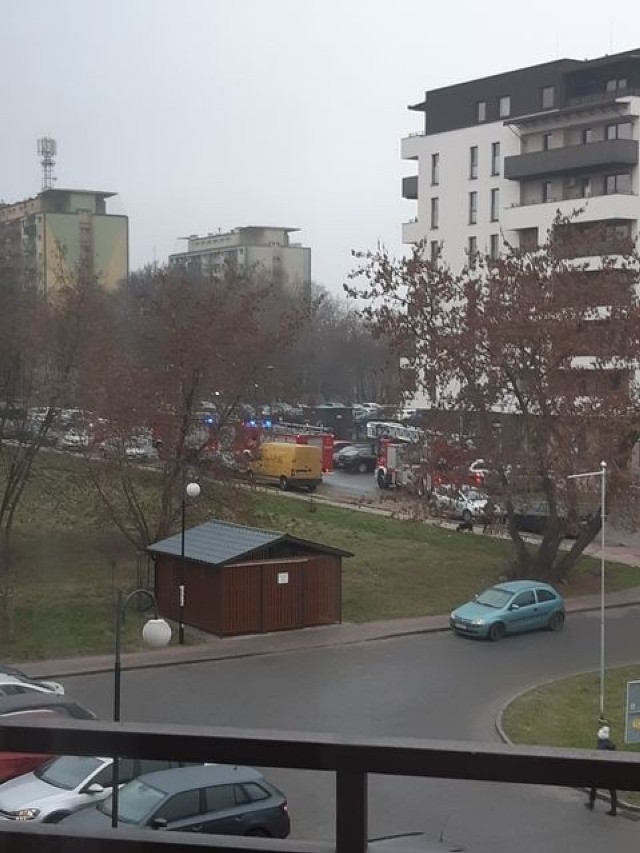 Pożar w jednym z mieszkań na ulicy Żwirki i Wigury w Radomiu