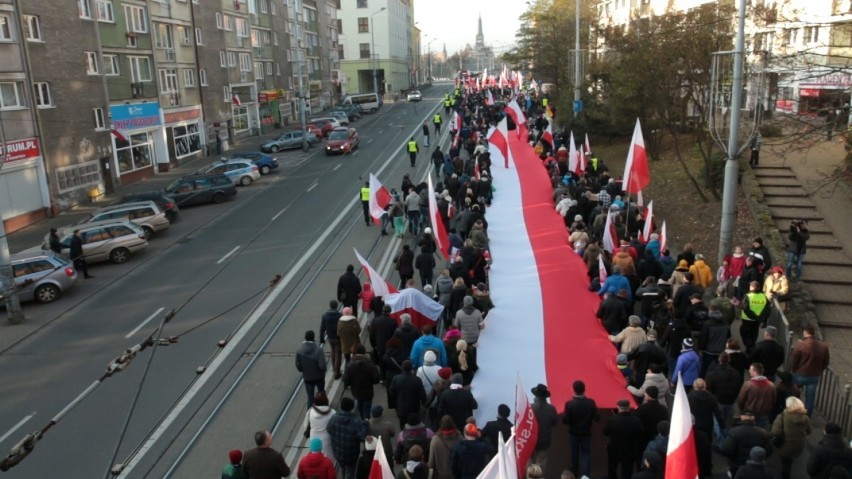 Szczeciński Marsz Niepodległości przeszedł ulicami miasta [zdjęcia, wideo]