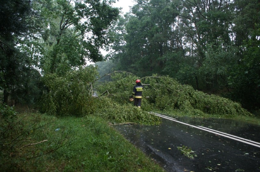 Gwałtowna burza w Sulmierzycach