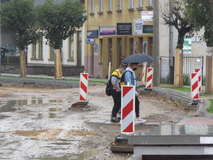 Remont ulic w Wadowicach. Utrudnienia dla takze dla pieszych