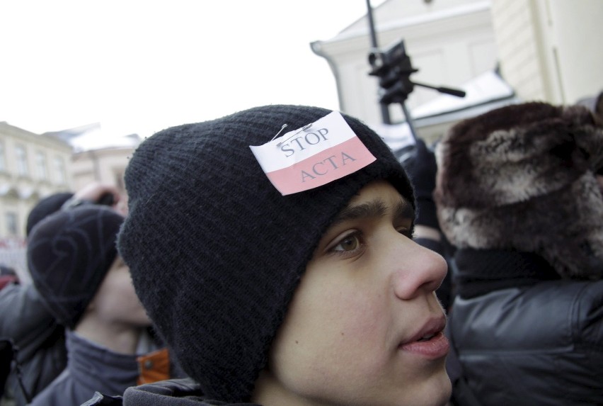 Protest przeciwko ACTA w Lublinie (ZDJĘCIA, WIDEO)