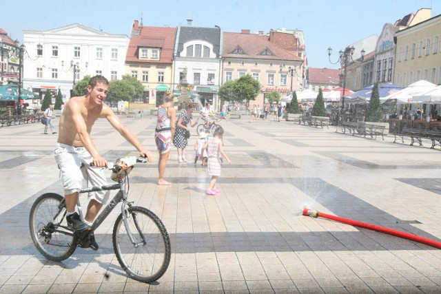 Kurtyna wodna w Rybniku, lipiec 2013