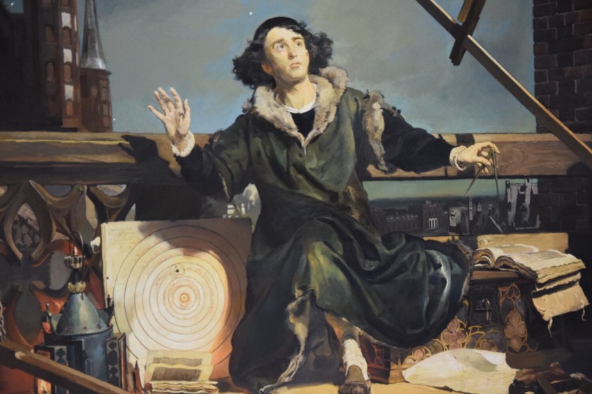 Pokaz kopii autorstwa Ireneusza Rolewskiego „Astronom Kopernik” Jana Matejki