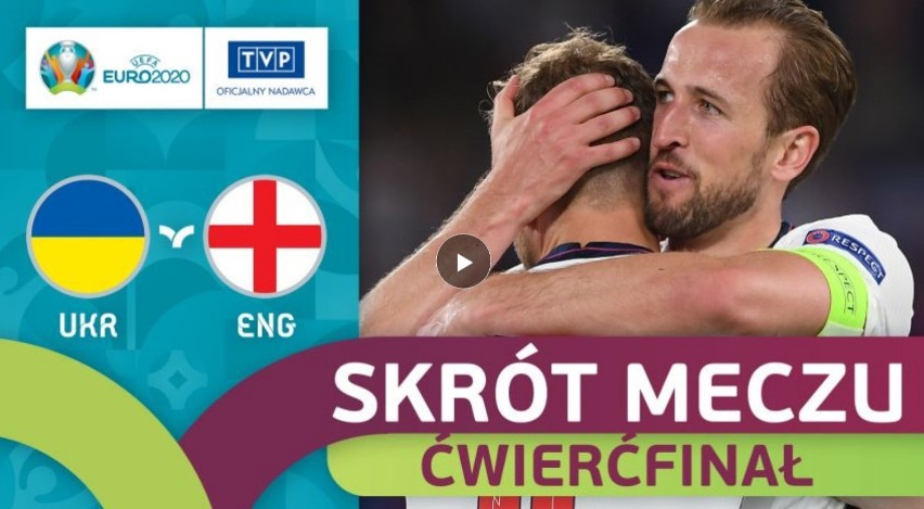 Euro 2020. Skrót meczu 1/4 finału Ukraina - Anglia 0:4 [WIDEO]
