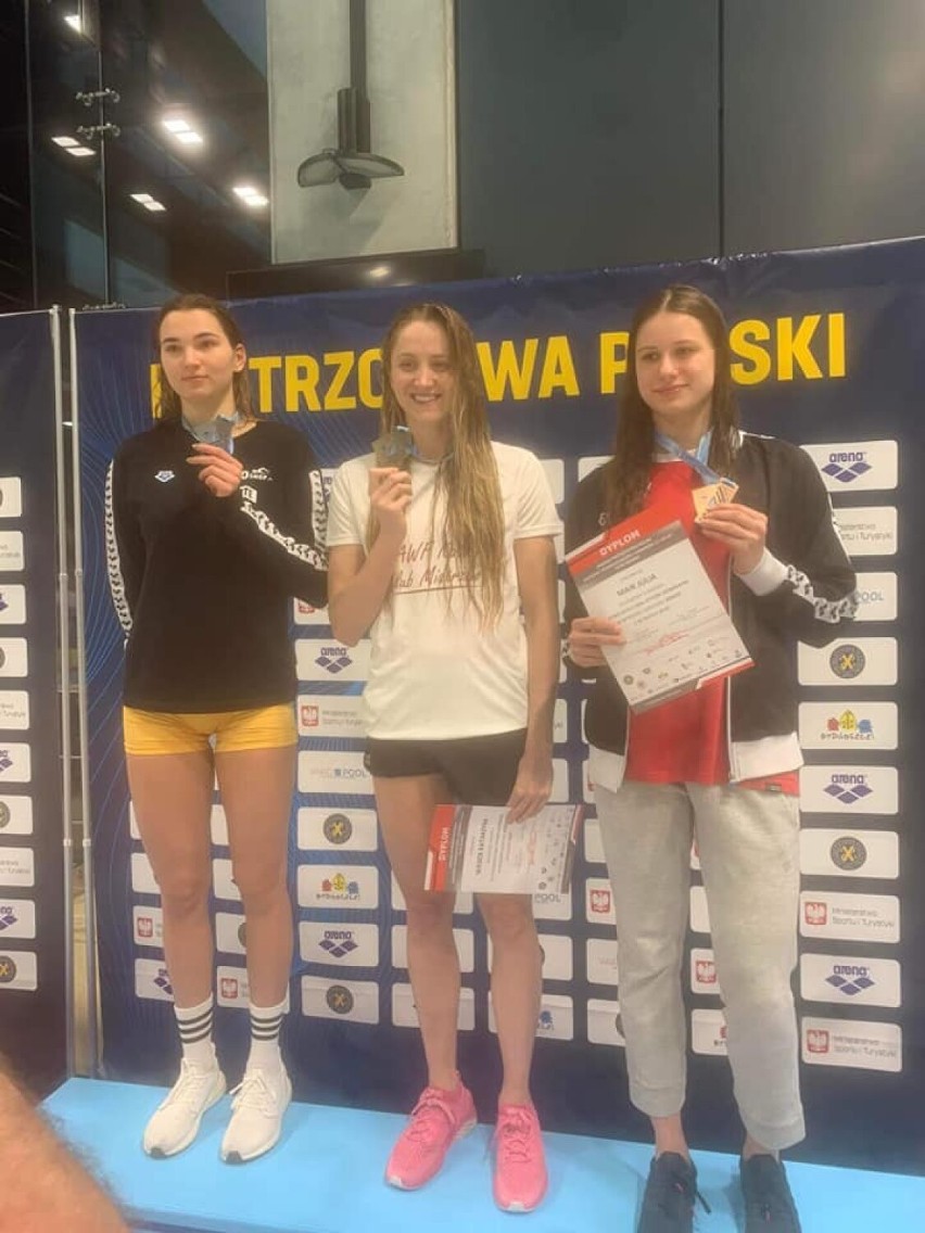 Julia Maik na podium mistrzostw Polski