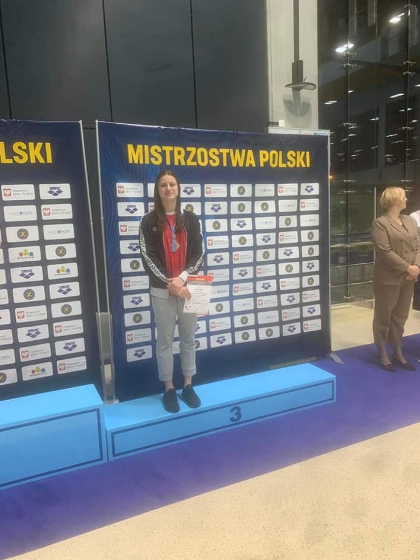 Julia Maik na podium mistrzostw Polski