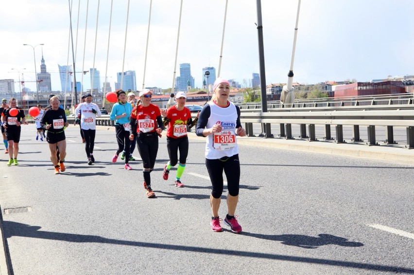 Maratończycy z Kaczor na maratonie w Warszawie