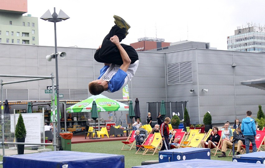 Parkour na dachu Galerii Łódzkiej