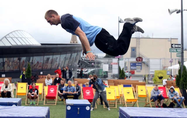 Parkour na dachu Galerii Łódzkiej