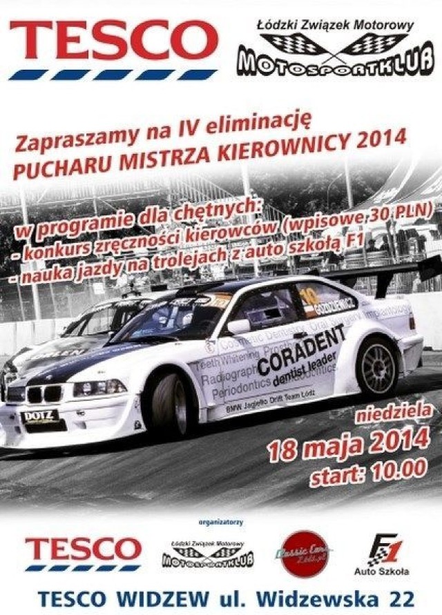 Plakat IV Eliminacji Pucharu Mistrza Kierownicy 2014.
Fot. Mariusz Reczulski