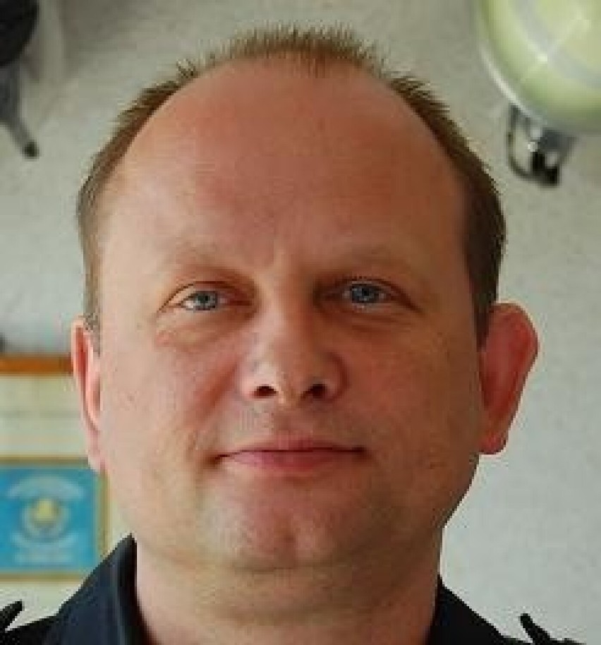 Piotr Rybak - strażak - pierwszy laureat tytułu Żaganianin...