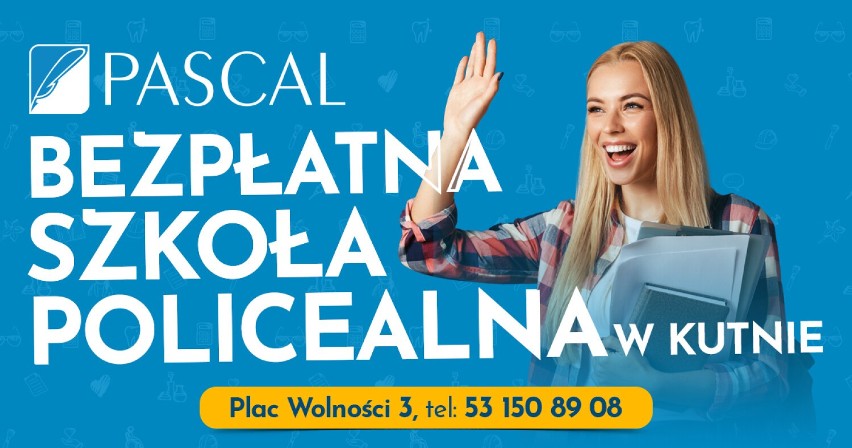 Szkoły Policealne ,,PASCAL” w Kutnie oraz Liceum Ogólnokształcące dla Dorosłych ,,PASCAL’’ w Kutnie zapraszają do zapisów.