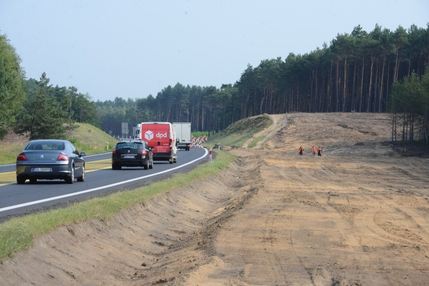Sierpień 2015. Budowa S3 między Zieloną Górą a Sulechowem