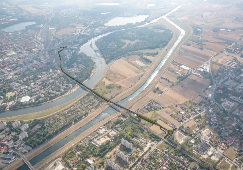 Wizualizacje trasy średnicowej w Opolu.