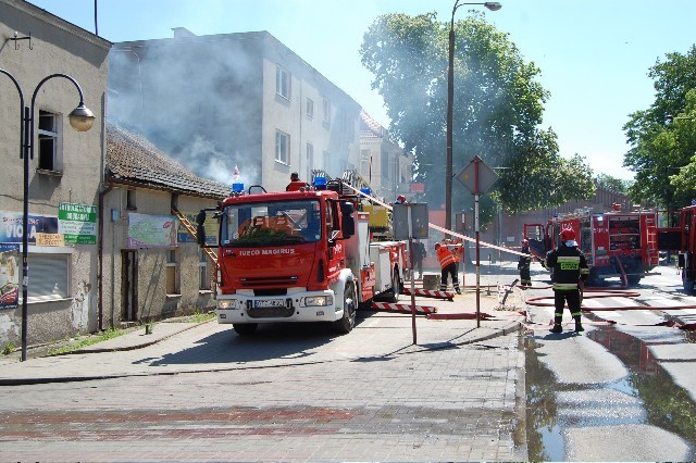 Pożar w Tczewie: Przy ul. 30 Stycznia paliła się kamienica