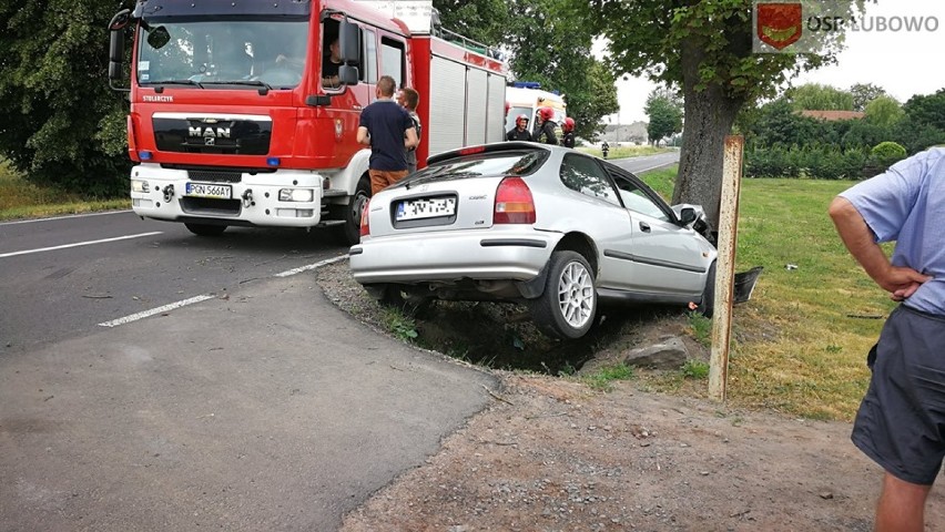 Dwie osoby trafiły do szpitala po wypadku w Owieczkach