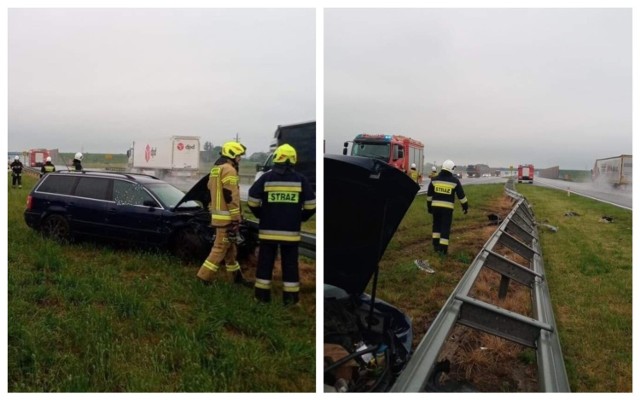 Wypadek na autostradzie A1 pod Włocławkiem