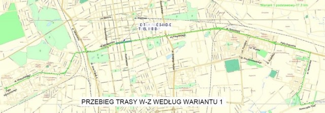 Wariant nr I trasy W-Z